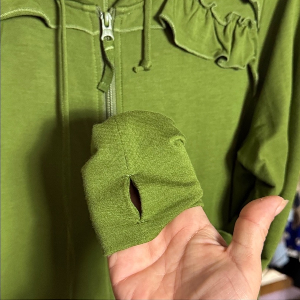 Evy’s Tree Olive Green Women's Hoodie new size XL - Picture 6 of 7